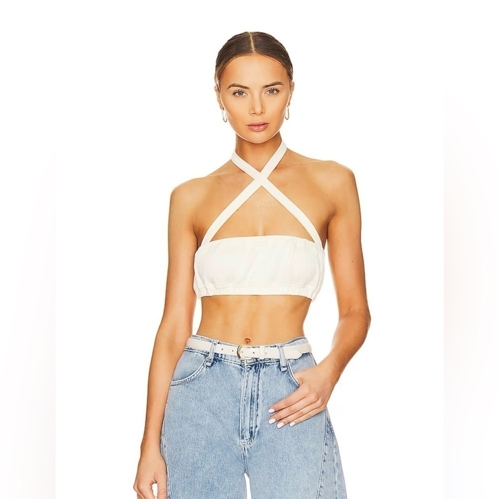 Weworewhat
Tie Halter Bra Top nwt size large